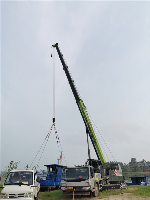 阿城区桥梁建设吊装案例